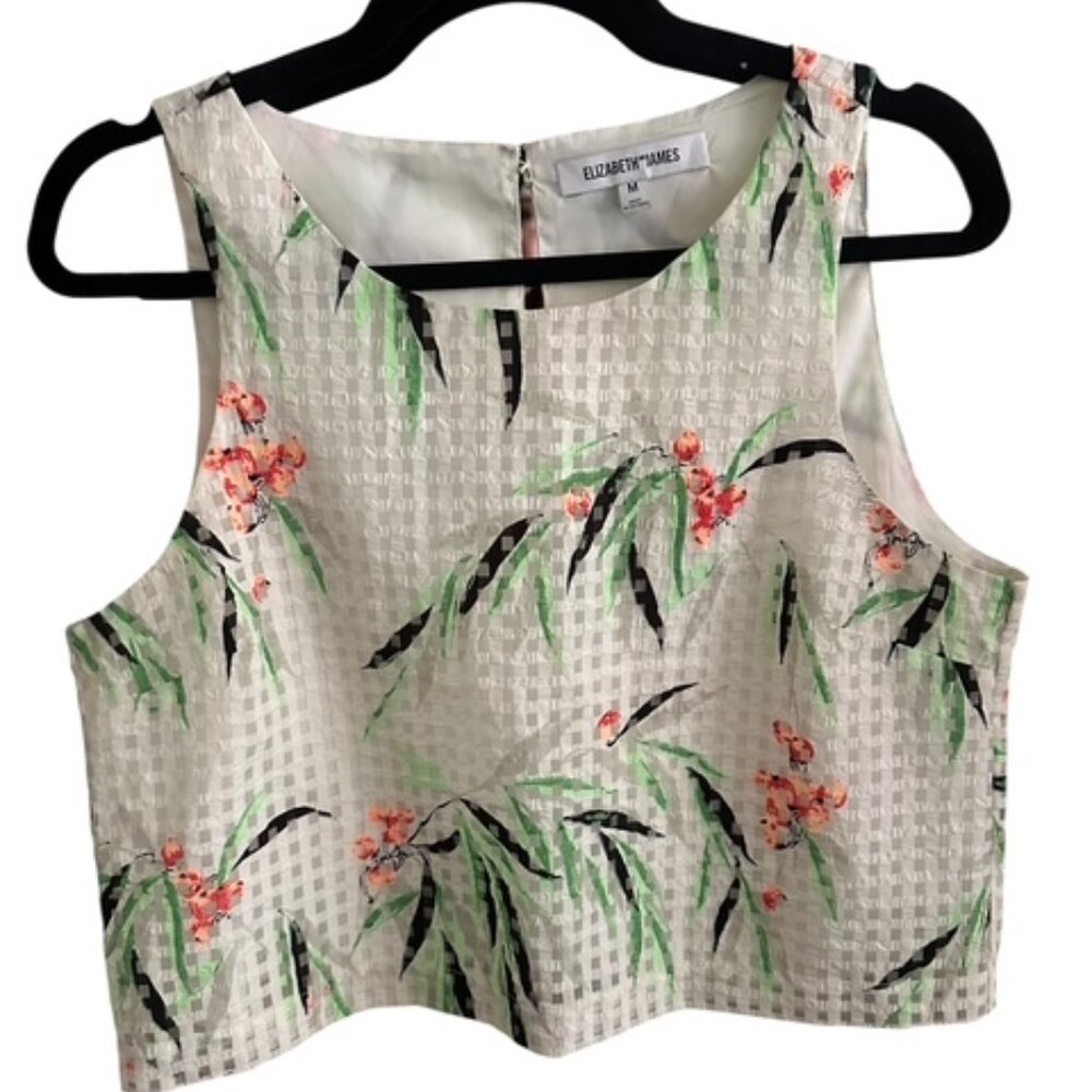 Elizabeth & James Terri Floral Crop Top Size: M